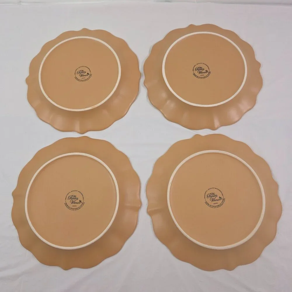 The Pioneer Woman Paige Crackle Glaze Amber Salad Luncheon Plates – Set of 4